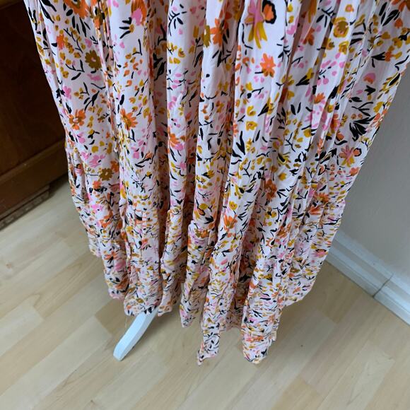NEW Petal & Pup Size XL Women's Kelda Floral Maxi Dress Peach Coral Summer Boho - Picture 10 of 16